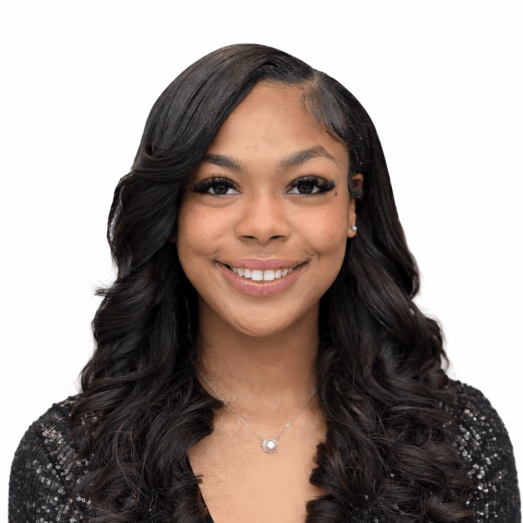 Portrait of Mya Hobbs -, a professional stylist at Cole Stevens Salon, showcasing their expertise and style.